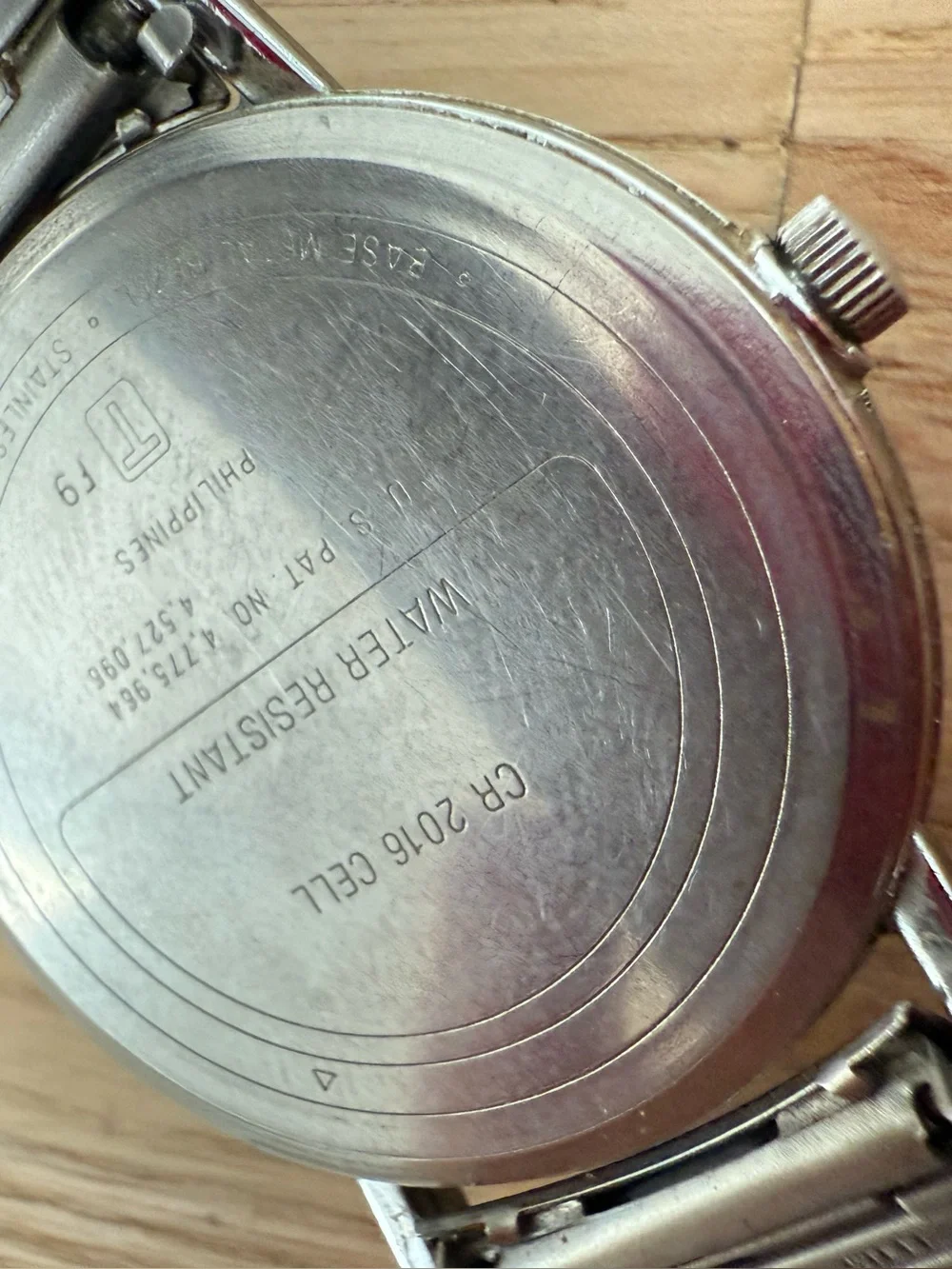 Vintage acqua men’s silver tone expansion bracelet watch NEW BATTERY